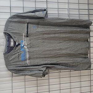 Men's Projex Raw Short-Sleeved T-Shirt Size XL Gray and Blue